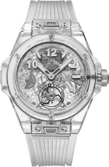 Best Cheap HUBLOT BIG BANG TOURBILLON POWER RESERVE 5 DAYS SAPPHIRE watch 405.JX.0120.RT